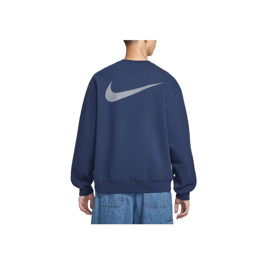 Nike Koston Простой флисовый пуловер с круглым вырезом и длинными рукавами Мужской свитшот HV0248-410