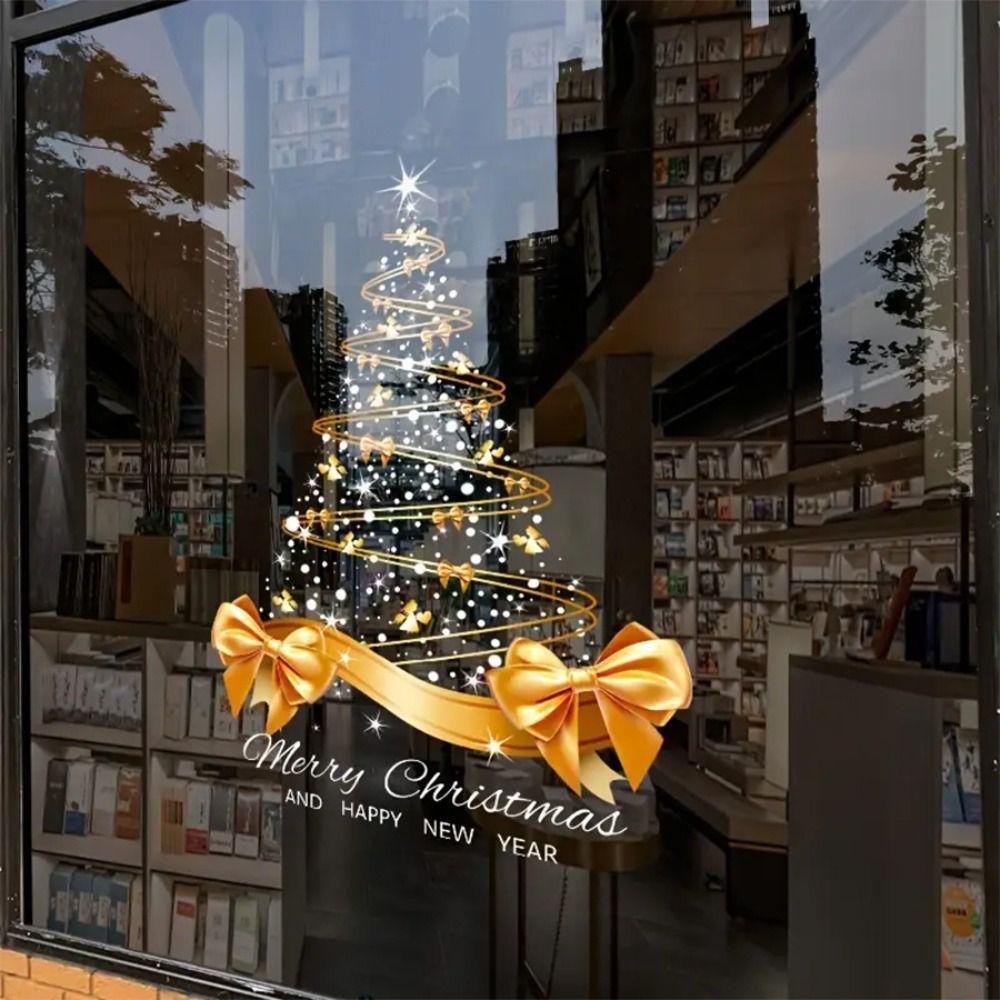 PVC Christmas Window Sticker Static Cling Holiday Window Sticker Christmas Decorating