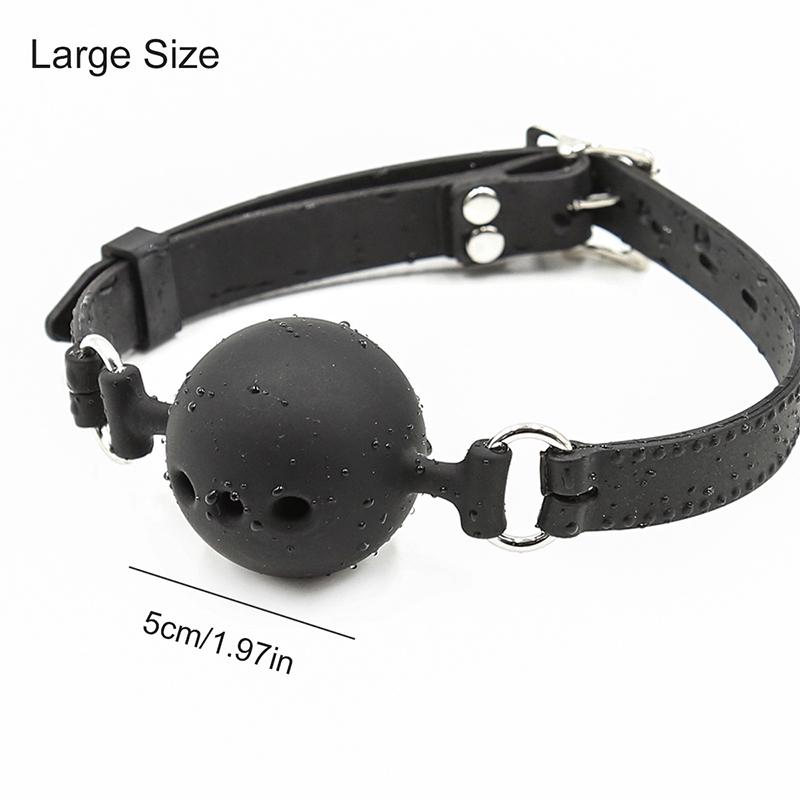 Silicone Open Mouth Gag Ball Bdsm Bondage Mouth Belt Slave Ball Erotic Sex Toys for Woman Couples Adult Game Accessories Toys
