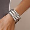 Metal Wide Open Bangle Europe American Style Exaggerated Bracelet Exaggerated Cuff Bangles  Girls