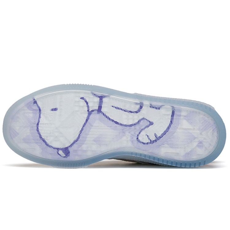 Anta Snoopy X Jelly Sole Нескользящие износостойкие низкие скейт-кеды Женские скейт-кеды Off-White 922148030-2