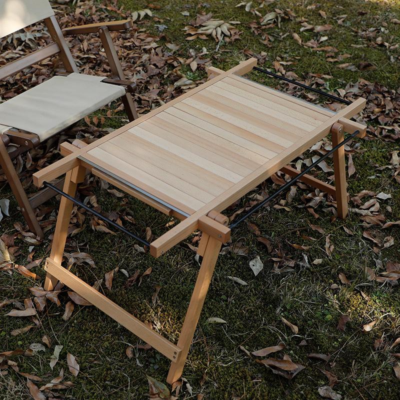 Wood IGT Folding Table Expandable Camping Long Tables Multifunctional Outdoor Tables Picnic Table Forest Coffee Table