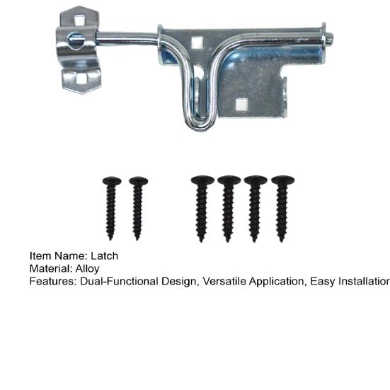 Alloy Door Latch Rust-Resistant Weather-Resistant Dual-Functional Lock Self-Locking Design Door Latch