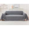 HomeFirst Nordic-style Multi-Cover, Large Rectangular Sofa Cover (180*300cm), Suitable for 2-3 Seaters, Chenille Fabric with Fringe, Bedspread, Couch