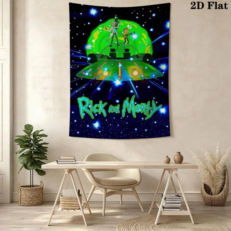 Cartoon Characters Dynamic Scene Tapestry Background Cloth Wallmounted Wall Decoration Soft Christmas Gift