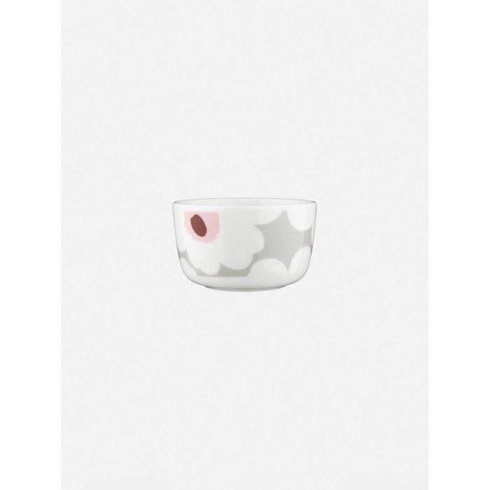 Marimekko Unikko Bowl 250ml White x Light Gray
