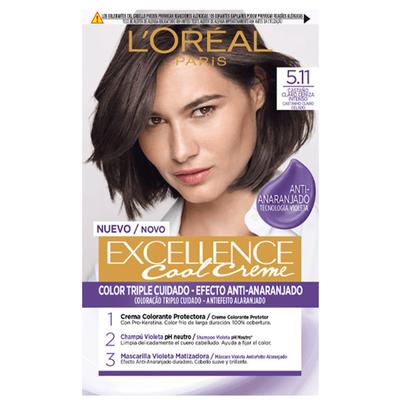 Окрашивание Excellence Cool Crème - 5.11 Светло-интенсивный пепельно-коричневый - 