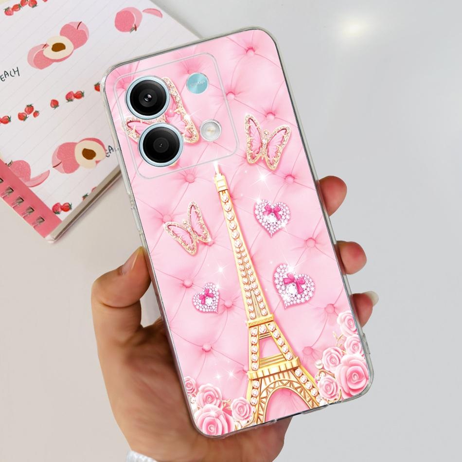 For Xiaomi Redmi Note 13 4G Case Redmi Note 13 Pro 4G Global Cute Soft Silicone TPU Slim Cover For Redmi Note13 13Pro 4G
