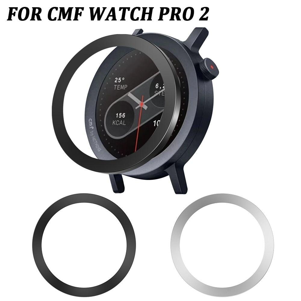 Anti-Scratch Watch Bezel Ring PC Watch Bezel Shell for CMF Watch Pro 2 Smart Watch Accessories