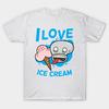 T Shirt Women I Love Ice Cream Harajuku Print Kawaii Tshirt Summer Short Sleeve Female T-Shirt Top Tee