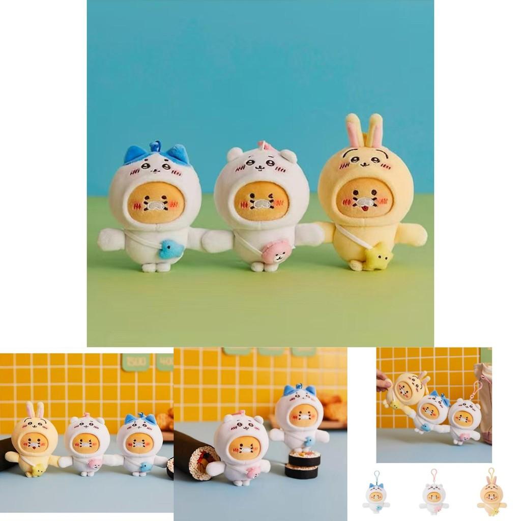 Charming Cartoon Bear Plush Keychain Super Soft Pp Cotton Spring Plant Gift