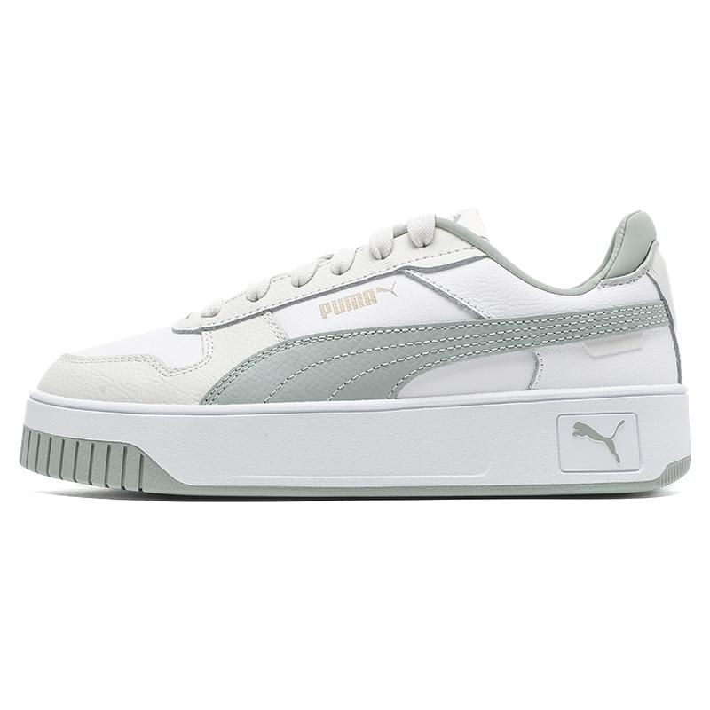 Puma Carina Street Trendy Comfortable Low-Top Sneakers Women Sneakers Light-Green 389390-11