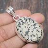 Dalmation Jasper Gemstone Handmade Solid 925 Sterling Silver  Jewelry Pendant
