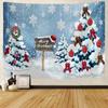 Christmas Tree Snow Tapestry Wall Hanging New Year Gift Elk Christmas Home Decoration Bohemian Aesthetics Bedroom Decoration