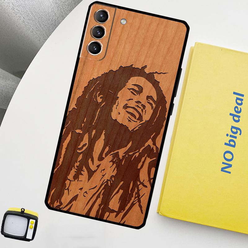 Buddha Jesus Guadalupe Wood Phone Case For Samsung Galaxy S25 Ultra S21 S22 S23 S24 Ultra S9 S10 S20 Plus S25 FE Cover