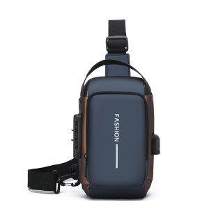 TS JYL laptop bag,Men Waist Pack High End Chest Bag Trendy Single Shoulder Commuter Bag