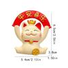 Cartoon Maneki Neko Miniature Figure Resin New Years Decor Lucky Cat Figurines  Desktop Ornament