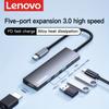 Lenovo Концентратор USB C 5 в 1 с 4K HDMI, подача питания 100 Вт, 3 порта USB-A, многопортовый адаптер для MacBook Pro и Air S705