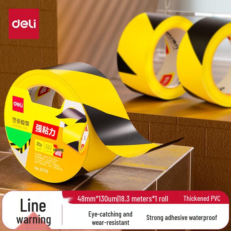 Deli 33770 Safety Warning and Floor Positioning Tape