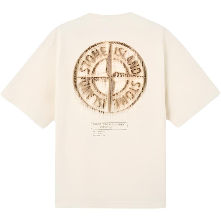 STONE ISLAND Compass Printed Crewneck T Shirt K2S152100037S0197V0093