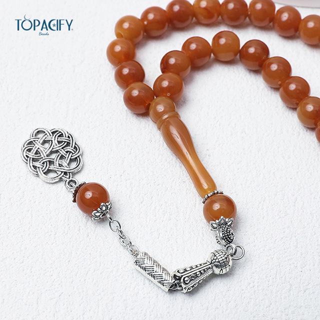 Alloy Prayer Beads: Kuk Style Muslim Worship Bracelet with 45 Beads