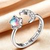 Luxury Rotating Ring Butterfly Floral Synthetic Ring Fidget Spinner Ring  Stress Relief