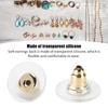 200pcs Soft Earring Stoppers Transparent Earring Backs Rubber Earring Backs  Studs Hoops