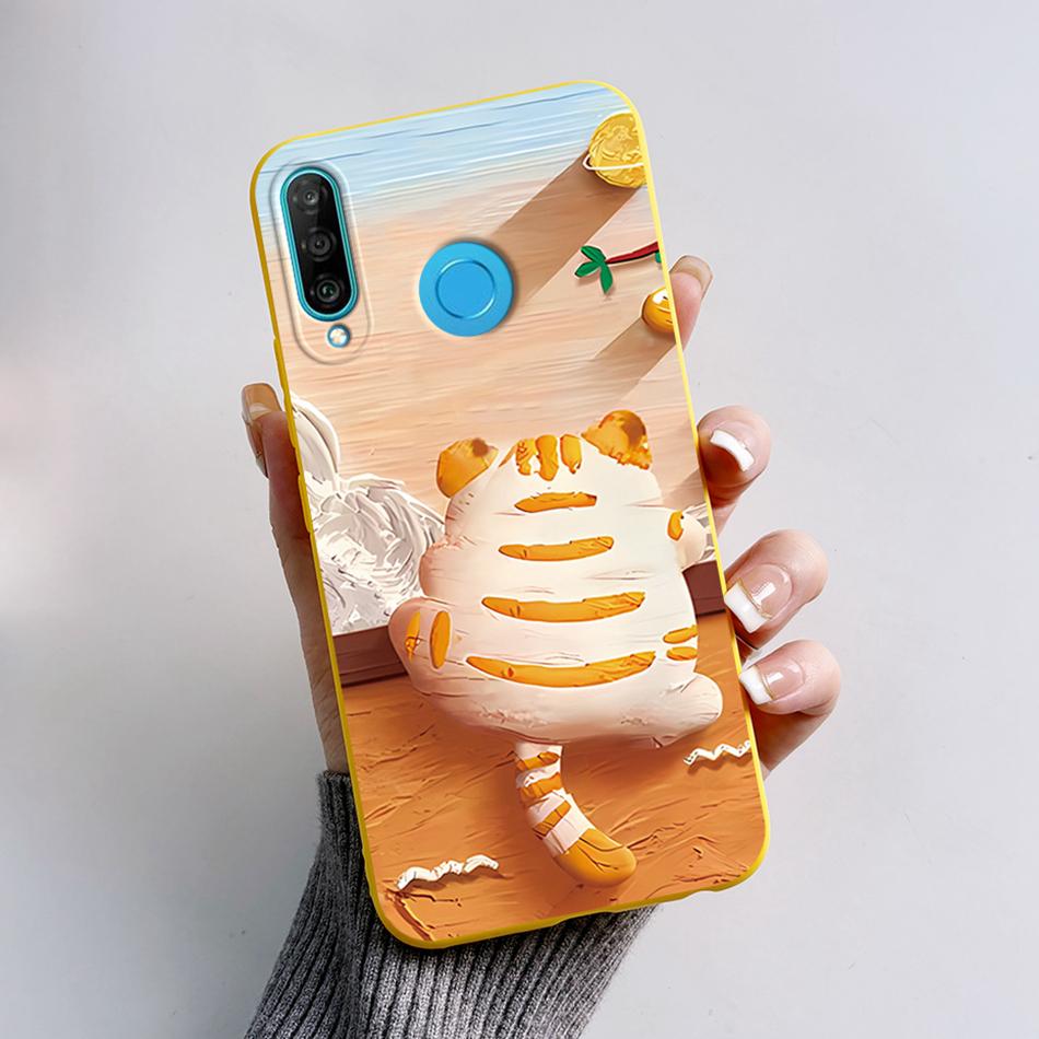 Чехол для Huawei P30 Lite Милый Мультяшный Медведь Лягушка Мягкий Матовый Силиконовый Чехлы для Телефона Для Huawei P30 P30Lite P30Pro P 30 Lite Pro Чехол