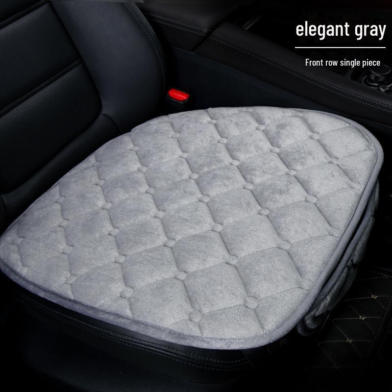 Комплект зимних плюшевых нескользящих подушек для автомобильных сидений - 3 шт., универсальная посадка