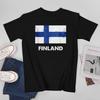 Больше Дизайна Флаг Финляндии Финны Унисекс Футболка Футболки Футболка С Круглым Вырезом Футболки Унисекс Одежда Для Мальчиков 100% Хлопок