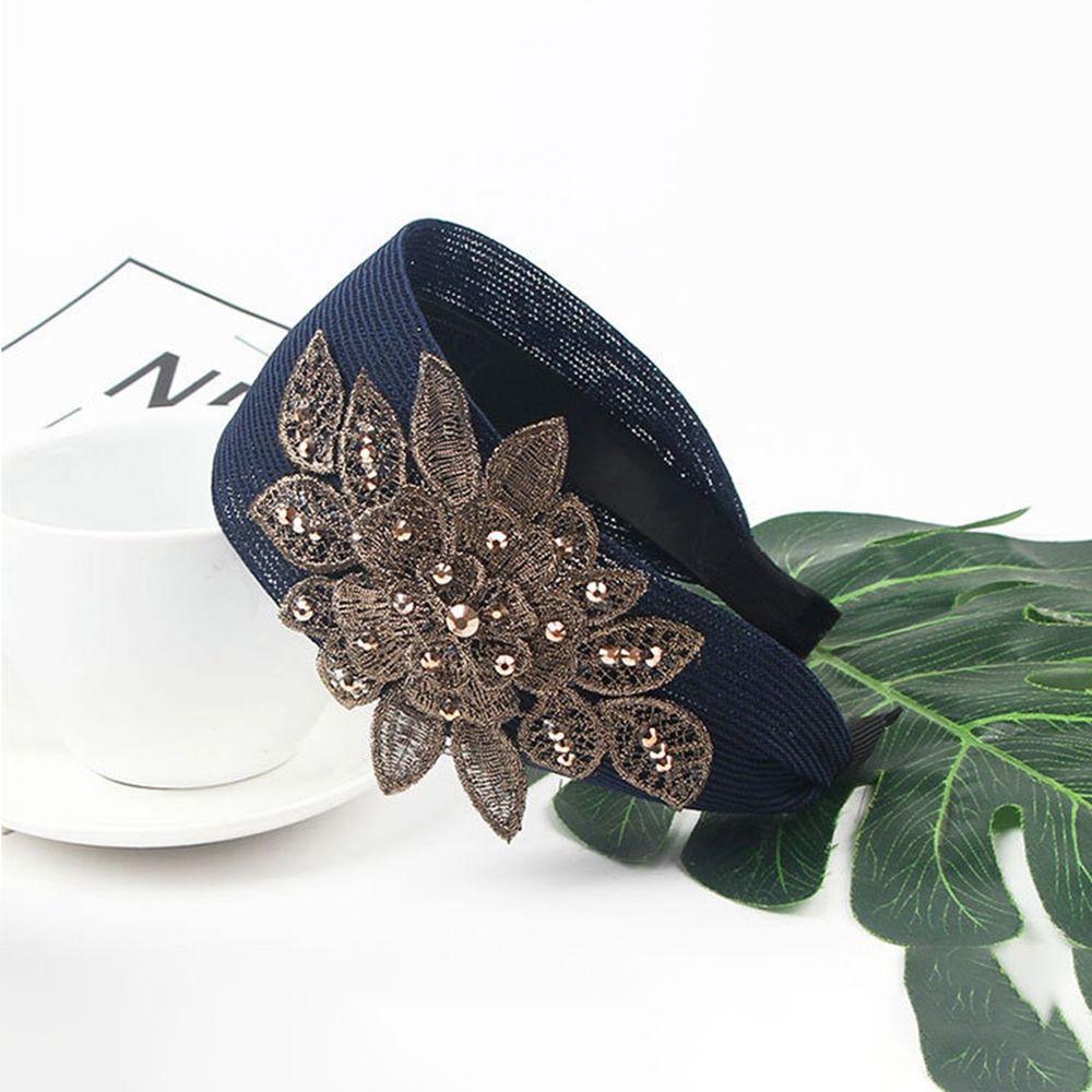 Cloth Flower Non Slip Wash Face Lace Hairbands Korean Head Wrap Women Hair Hoop Mother Headband