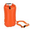 Inflatable Open Swimming Buoy Tow Float Dry Bag Double Air Bag with Waist Belt for Water Sport Swimming Storage Float Tools