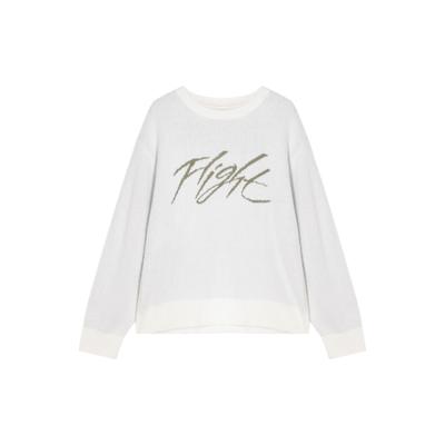 Jordan Flight Tradition с круглым вырезом, свободный повседневный вязаный свитер, мужские топы, белые FD7390-133