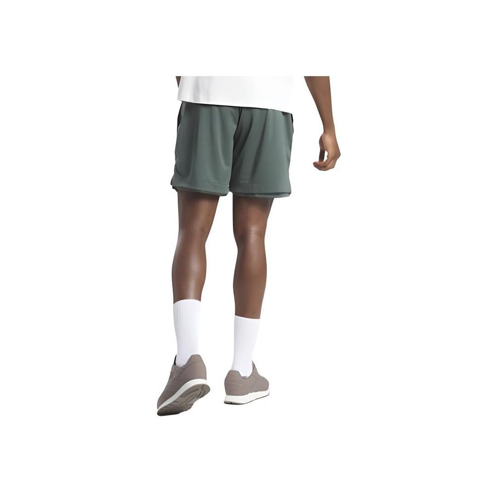 Reebok Allen Iverson Year Of The Rabbit Limited Edition Knitted Mesh Retro Mid-Rise Straight-Leg Basketball Shorts Men shorts Army-Green H47105
