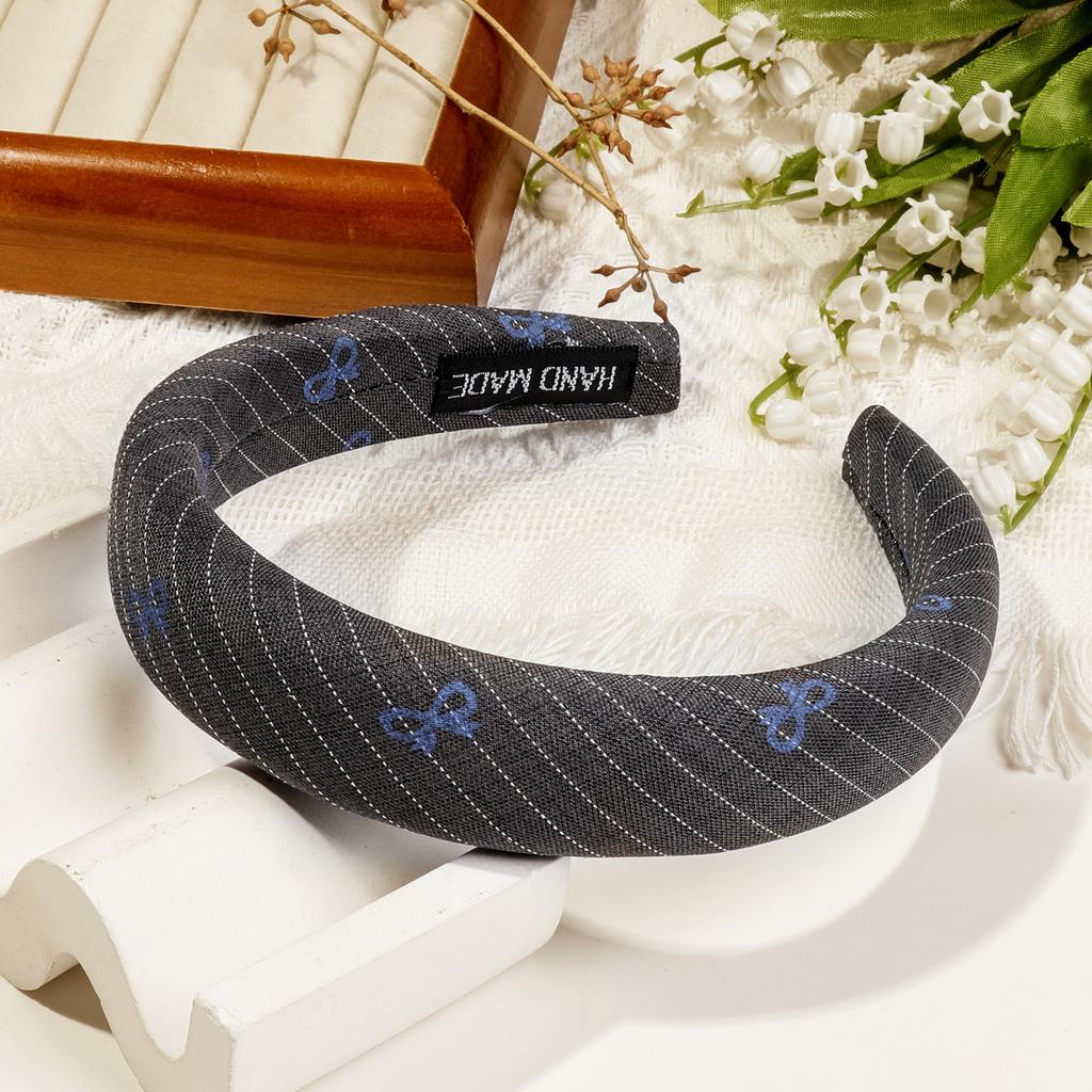 Новый бант феи обруч на голову элегантная повязка для умывания аксессуары для волос однотонные резинки для волос для женщин