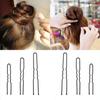 50pcs Lady Hairpins Black Hair Clips Salon Grip Clip Bobby Pin U Shape Barrette Women