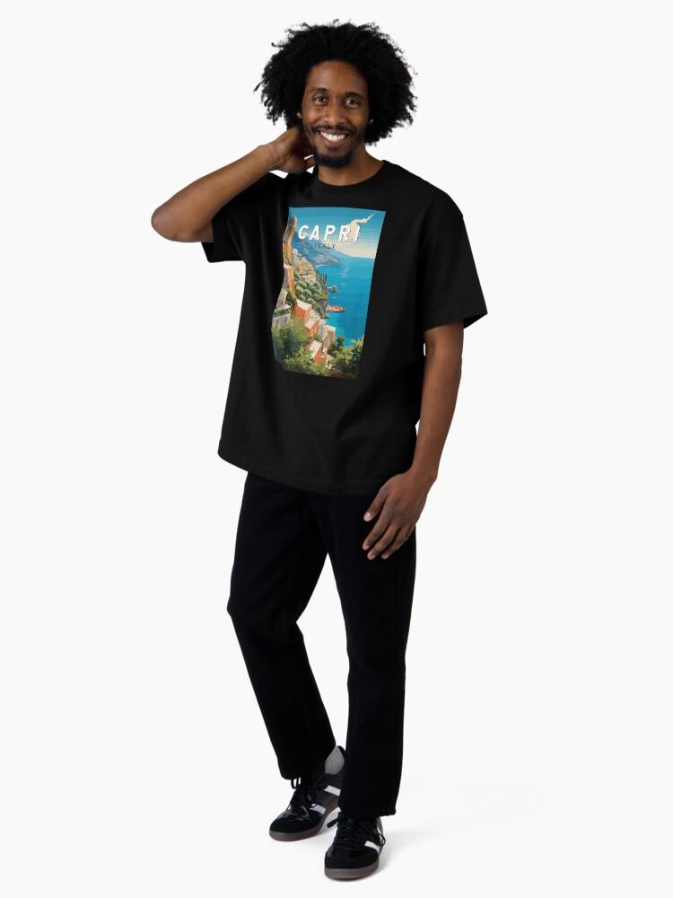 Peppino di Capri Capri Italy Travel Art Vintage Oversized T-Shirt