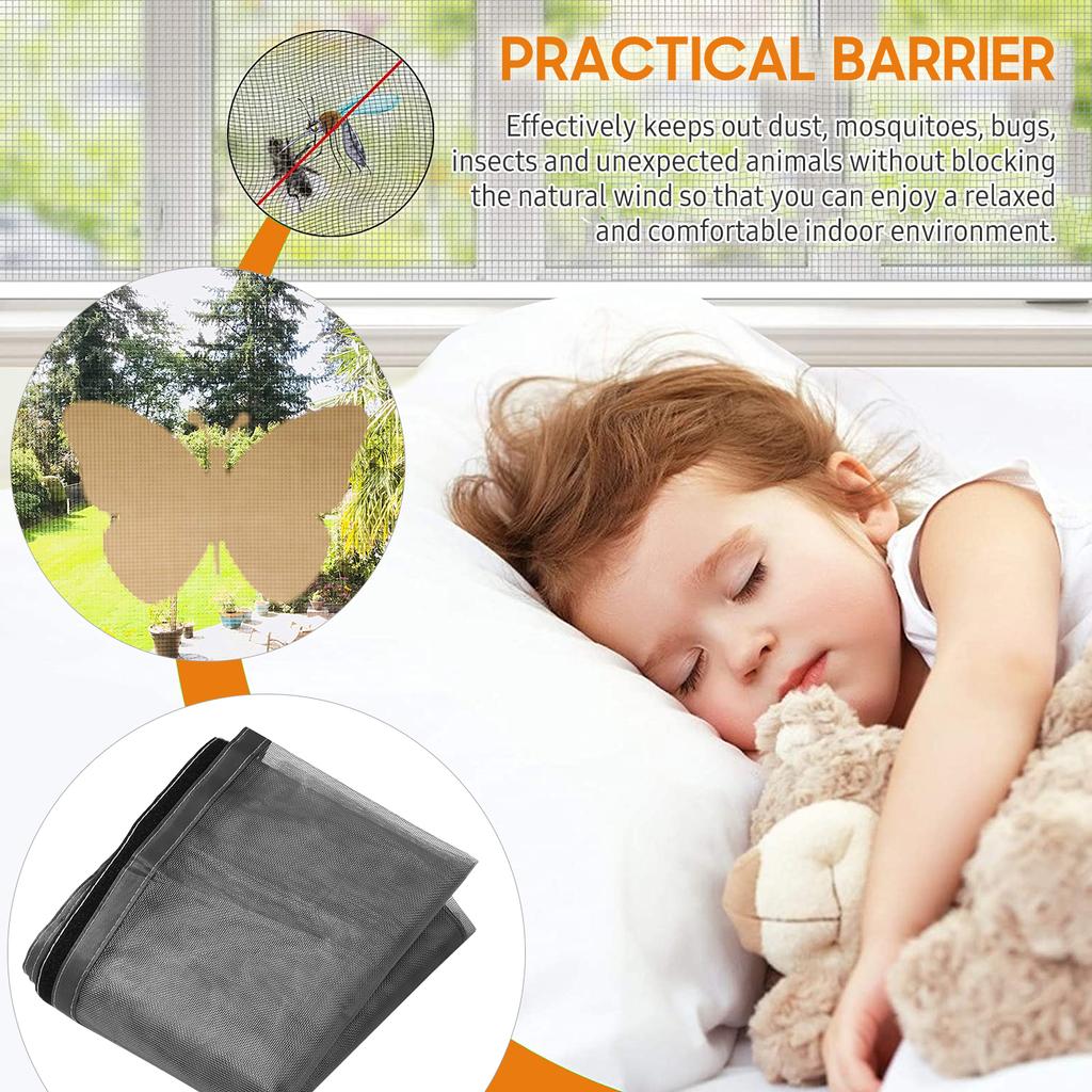 Оконная ширма своими руками с самоклеящимися лентами, бытовая москитная сетка, москитная сетка, москитная сетка