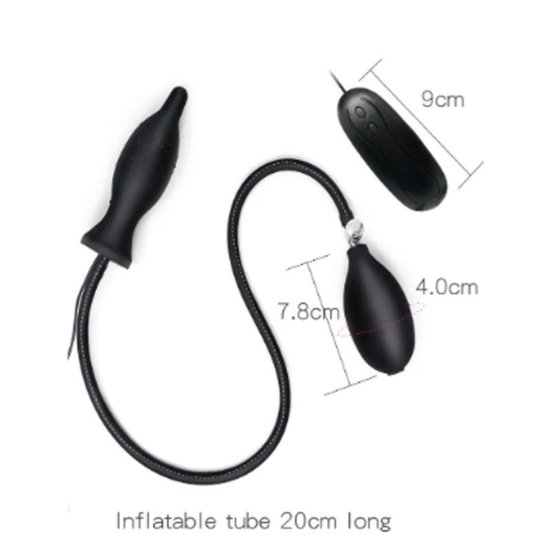 Vibrator Inflatable Silicon Huge Big Anal Plug Dildo Pump Anal Dilator Expandable Prostate Massager Butt Plug Anal Balls Sex Toy