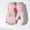 Winter Warm Ski Gloves Touch Screen Waterproof Cold-proof and Thickened Cycling Electric Bike Outdoor Anti Slip Cute Women