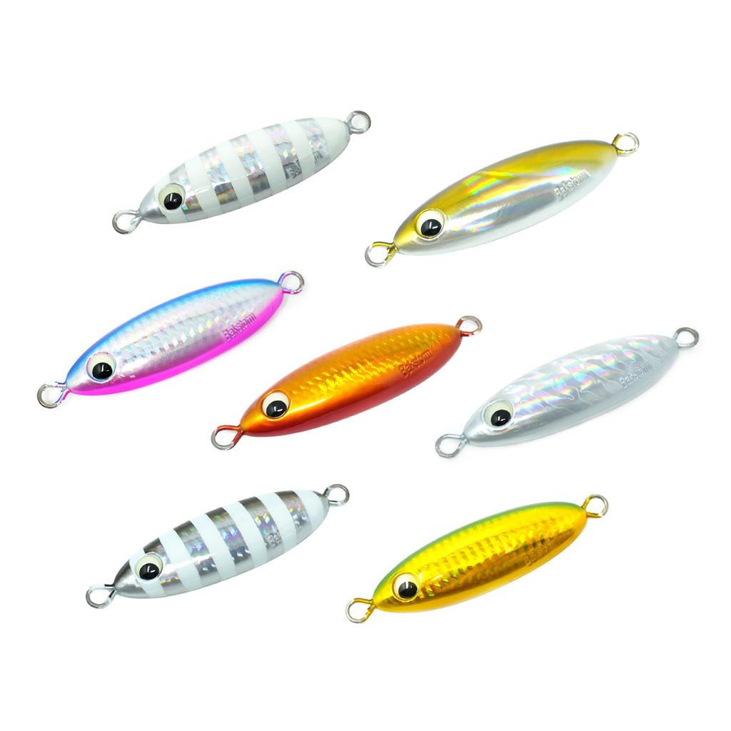 Fat Slow Skip Jig Type A Metal Jig 300g Full Color Set Lure Real Color Jig Jigging Slow Jigging Grouper Amberjack Fishing Tackle BAKSTORM
