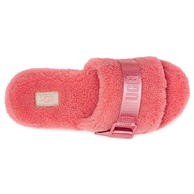 UGG Fluffita Sheepskin Integrated Comfortful Thick Sole Fashion Sandals Women Sandals Pink 1113475-PBSM