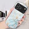 Красивые белые цветы Для iPhone 17 Air 16 15 14 Pro 13 Plus 12 mini 11 Pro Max XR X 7 8 Эллиптический закаленный стеклянный чехол для телефона