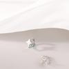 Star Shaped Little C Cubic Silver Color Cartilage Stud Star Ear Clips Korean Style Women Earrings