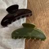 Корейская ретро ацетатная большая крабовая заколка для волос с акульим дизайном, простая нескользящая заколка для девочек, для повседневной укладки и вечеринок
