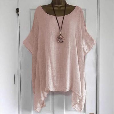 2025 женская летняя новая модная однотонная нестандартная женская футболка с коротким рукавом