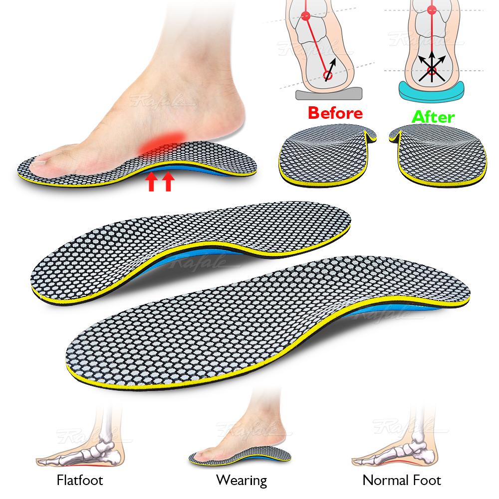 EVA Orthopedic Insoles Orthotics Flat Foot Health Sole Pad for Shoes Insert Arch Support Pad for Plantar Fasciitis Feet Care