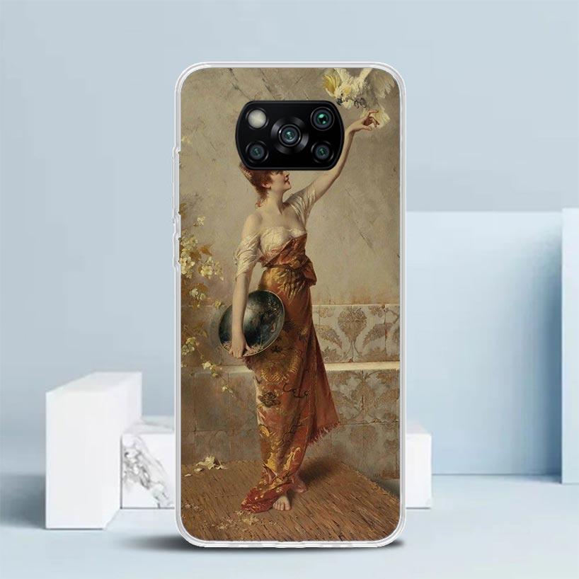 Чехол для телефона в стиле Ренессанс, Арт, Краски, Для Xiaomi Poco F7 Ultra X5 X6 X7 Pro M7 Redmi 15C 15 13C 13 12C 12 10C 10 10A 9 9C 9A 9T