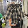 2024 Весна/Лето Ретро Гонконг Стиль Клетчатая Нерегулярная Юбка Трапеции Шорты