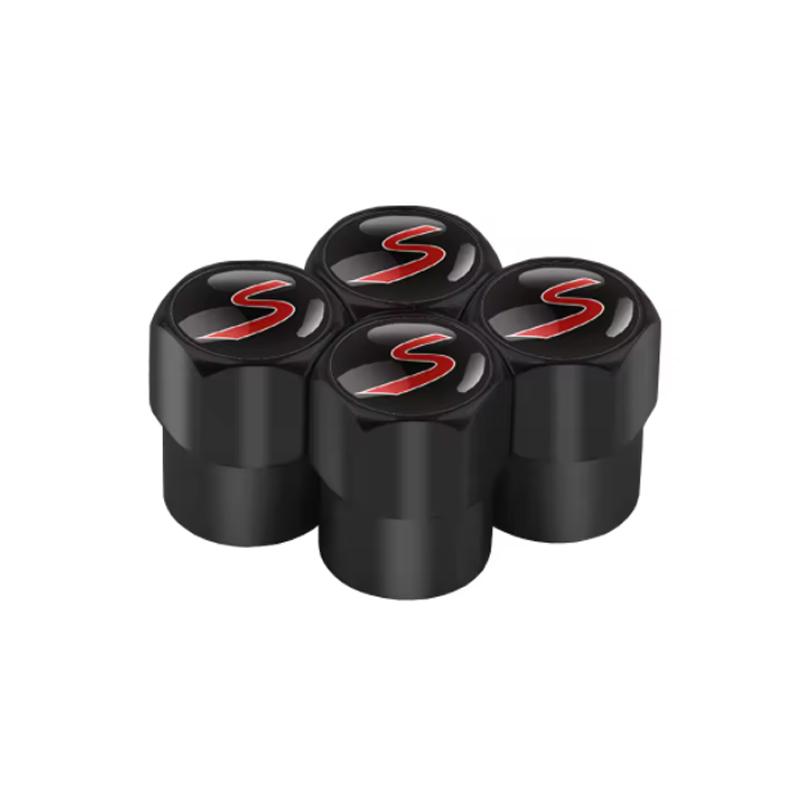 4Pcs Car Wheel Tire Stem Air Valve Caps Covers Styling For MINI COOPER S JCW F55 F56 F60 R55 R56 R57 R60 Auto Tyre Accessories udp3